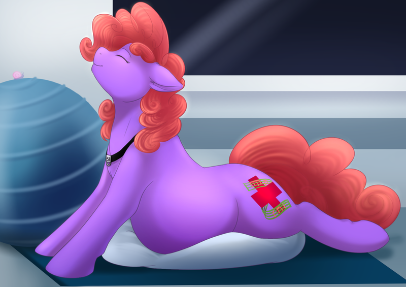 Size: 1280x904 | Tagged: artist:nsfwbonbon, backbend, cobra stretch, derpibooru import, oc, oc:violet patronage, pregnant, project alicorn, safe, solo, unofficial characters only