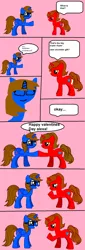 Size: 830x2447 | Tagged: safe, derpibooru import, oc, oc:alexa garcia, oc:sandra garcia, unofficial characters only, alicorn, pony, pony creator, alicorn oc, comic, handshake, pony maker, spongebob squarepants, valentine's day (spongebob episode)