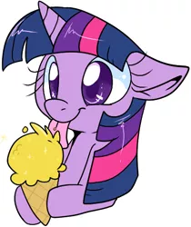 Size: 389x463 | Tagged: safe, artist:lustrous-dreams, derpibooru import, twilight sparkle, ask filly twilight, codename kids next door, cute, filly, filly twilight sparkle, food, ice cream, ice cream cone, licking, solo, the fourth flavor, tongue out, twiabetes