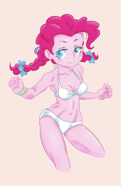 Size: 901x1378 | Tagged: artist:adequality, artist:mrs1989, bikini, breasts, clothes, derpibooru import, doodle, human, humanized, pigtails, pinkie pie, pony coloring, solo, suggestive, swimsuit