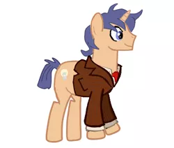 Size: 453x385 | Tagged: artist:titaniumbrony, derpibooru import, doctor who, jananimations, oc, oc:jananimations, ponified, safe, solo