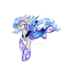 Size: 1280x1280 | Tagged: safe, artist:silent-shadow-wolf, derpibooru import, oc, oc:midnight radiance, unofficial characters only, bat pony, pony, armor, simple background, solo, transparent background, watermark