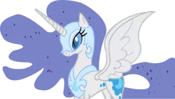 Size: 1024x578 | Tagged: safe, artist:blah23z, derpibooru import, nightmare moon, nightmare rarity, rarity, alicorn, pony, alicornified, female, mare, palette swap, race swap, raricorn, recolor, simple background, solo, transparent background