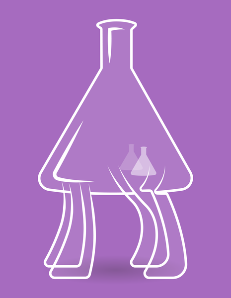 Size: 7457x9626 | Tagged: absurd resolution, artist:mikej, badumsquish approved, derpibooru import, erlenmeyer flask, flask, inanimate object, not salmon, oc, oc:earl n meyer, ponified, safe, unofficial characters only, wat, what has science done