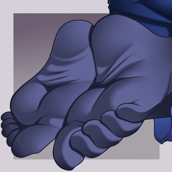 Size: 1280x1280 | Tagged: anthro, artist:cyborg-steve, barefoot, close-up, derpibooru import, feet, female, fetish, foot fetish, foot focus, plantigrade anthro, princess luna, soles, solo, solo female, suggestive, toes