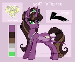 Size: 2454x2050 | Tagged: safe, artist:fayven, derpibooru import, oc, oc:soul purpose, unofficial characters only, alicorn, pony, alicorn oc, reference sheet, solo