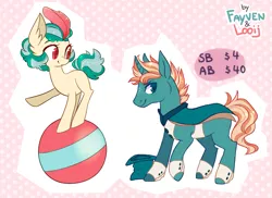 Size: 2053x1498 | Tagged: safe, artist:fayven, artist:looji, derpibooru import, oc, unofficial characters only, ball, feather, hat