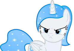 Size: 5000x3479 | Tagged: safe, artist:dashiesparkle, derpibooru import, oc, oc:white flare, unofficial characters only, alicorn, pony, absurd resolution, alicorn oc, angry, cute, grumpy, madorable, ocbetes, simple background, solo, transparent background, vector