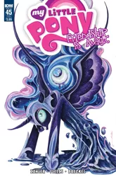 Size: 1054x1600 | Tagged: artist:sararichard, cover, derpibooru import, idw, nightmare moon, safe, solo, spoiler:comic, spoiler:comic45