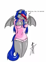 Size: 768x1024 | Tagged: suggestive, artist:acespade777, derpibooru import, oc, oc:ace spade, unofficial characters only, anthro, bat pony, anthro oc, big breasts, breasts, cleavage, clothes, colored, digital art, female, keyhole turtleneck, rule 63, shiny, solo, solo female, sweater, turtleneck