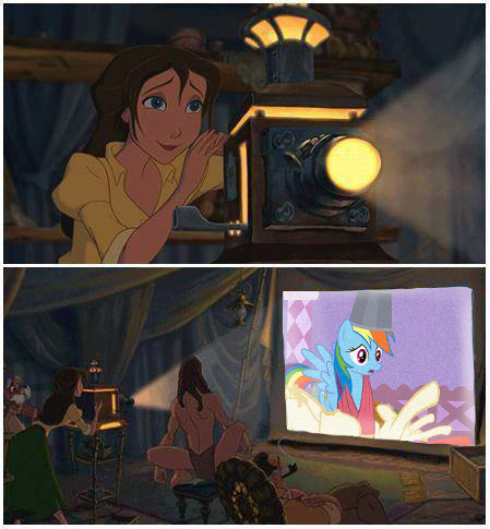 Size: 449x485 | Tagged: derpibooru import, disney, edit, jane porter, meme, rainbow dash, safe, screencap, tarzan