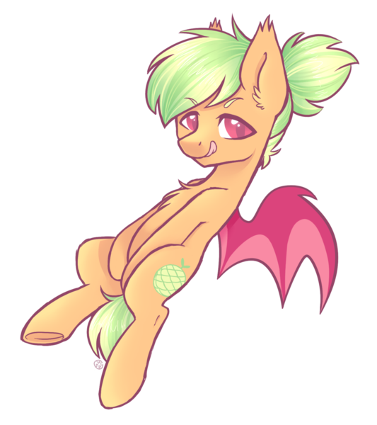 Size: 1024x1152 | Tagged: safe, artist:hawthornss, derpibooru import, oc, oc:sweet spot, unofficial characters only, bat pony, pony, solo