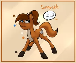 Size: 2346x1942 | Tagged: artist:marsminer, derpibooru import, fox, fox pony, hybrid, oc, oc:sunnyside, reference sheet, safe, smirk, solo, unofficial characters only