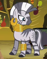 Size: 400x500 | Tagged: safe, derpibooru import, screencap, zecora, zebra, the cutie pox, female, mare, solo