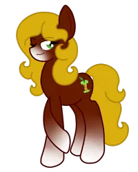 Size: 1024x1280 | Tagged: safe, artist:thecrystalring, deleted from derpibooru, derpibooru import, oc, oc:ambrosia spice, unofficial characters only, earth pony, pony, next generation, offspring, parent:applejack, parent:troubleshoes clyde, parents:troublejack, simple background, solo, transparent background