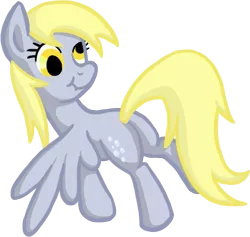 Size: 543x515 | Tagged: safe, artist:stridah, derpibooru import, derpy hooves, pegasus, pony, female, looking back, mare, plot, scrunchy face, solo