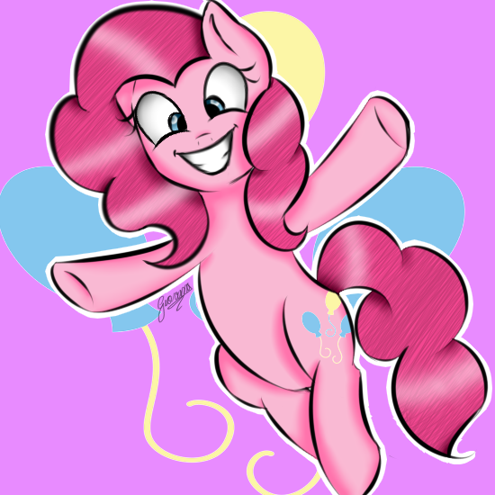 Size: 550x550 | Tagged: safe, artist:otomekawaii10, derpibooru import, pinkie pie, solo