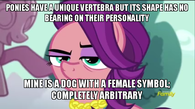 Size: 800x450 | Tagged: safe, derpibooru import, edit, edited screencap, screencap, spoiled rich, pony, bloom and gloom, crusaders of the lost mark, newbie dash, bitch, image macro, meme, reference, solo, spoiled bitch, vertebrae