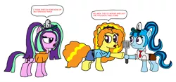 Size: 3200x1500 | Tagged: safe, artist:blackrhinoranger, derpibooru import, adagio dazzle, aria blaze, sonata dusk, ponified, equestria girls, rainbow rocks, equestria girls ponified, image, krusty krab, meme, misspelling, mr. krabs, png, spatula, spongebob squarepants, spongebob squarepants (character), squidward tentacles, starenata, the dazzlings, the krusty sponge, thousand yard stare