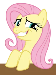 Size: 3500x4688 | Tagged: absurd resolution, .ai available, artist:masem, cute, derpibooru import, faic, fluttershy, safe, simple background, solo, table, the saddle row review, transparent background, vector