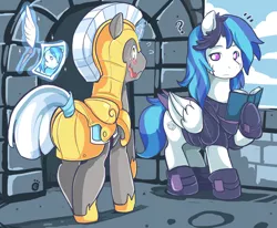Size: 2844x2345 | Tagged: armor, artist:ende26, boots, derpibooru import, hoof boots, hoof shoes, mistaken identity, not shining armor, oc, oc:valiance, royal guard, safe, shoes, unofficial characters only
