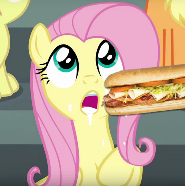 Size: 720x726 | Tagged: derpibooru import, edit, fluttershy, food, implied cum, mayonnaise, not porn, open mouth, oral, questionable, sandwich, sandwich censorship, sauce, sex, suggestive eating, that's not mayonnaise