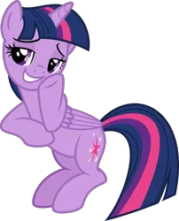 Size: 4834x5987 | Tagged: safe, artist:osipush, derpibooru import, twilight sparkle, twilight sparkle (alicorn), alicorn, pony, the saddle row review, absurd resolution, bedroom eyes, dat face, female, implied table, inkscape, mare, simple background, smuglight sparkle, solo, transparent background, vector