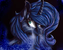 Size: 1000x800 | Tagged: artist:silvy-fret, crying, derpibooru import, fluffy, princess luna, safe, solo