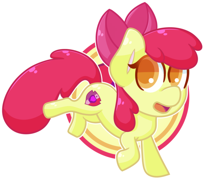 Size: 1024x894 | Tagged: adorabloom, apple bloom, artist:ak4neh, chibi, cute, cutie mark, derpibooru import, jumping, looking at you, open mouth, raised hoof, safe, simple background, smiling, solo, the cmc's cutie marks, transparent background