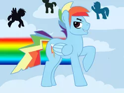 Size: 1890x1417 | Tagged: safe, artist:booksandcases, derpibooru import, rainbow dash, rainbow blitz, rule 63