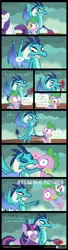 Size: 630x2325 | Tagged: safe, artist:dm29, derpibooru import, princess ember, rarity, spike, twilight sparkle, twilight sparkle (alicorn), alicorn, dragon, pony, gauntlet of fire, bloodstone scepter, comic, crush, dragon lord ember, emberspike, female, jealous, kissing, male, mare, shipping, sparity, straight