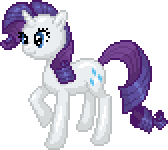 Size: 168x150 | Tagged: artist:stridah, derpibooru import, pixel art, rarity, safe, solo