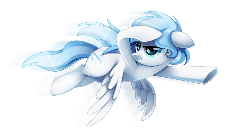 Size: 973x575 | Tagged: safe, artist:pepooni, derpibooru import, oc, oc:cometstorm, unofficial characters only, pegasus, pony, female, floppy ears, flying, lidded eyes, mare, salute, simple background, solo, spread wings, transparent background, underhoof, windswept mane, wings