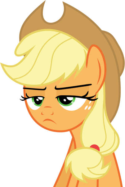 Size: 3000x4461 | Tagged: safe, artist:mewtwo-ex, derpibooru import, applejack, earth pony, pony, the saddle row review, absurd resolution, cowboy hat, female, hat, mare, simple background, solo, stetson, transparent background, unamused, vector