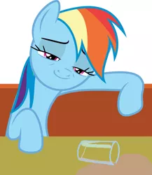 Size: 889x1024 | Tagged: chocolate, chocolate milk, come at me bro, derpibooru import, everything is ruined, exploitable meme, faic, meme, milk, pure unfiltered evil, rainbow dash, safe, smug, smugdash, solo, spilled milk, the saddle row review