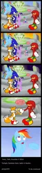 Size: 1024x4216 | Tagged: safe, artist:penguin04, derpibooru import, rainbow dash, spike, twilight sparkle, twilight sparkle (alicorn), alicorn, fox, pony, absurd resolution, comic, crossover, female, knuckles the echidna, mare, master emerald, miles "tails" prower, ring, sonic the hedgehog, sonic the hedgehog (series)