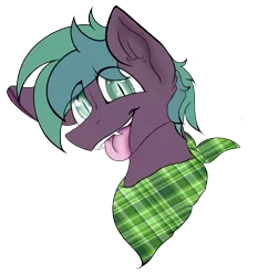 Size: 3000x3101 | Tagged: safe, artist:kokothevampony, derpibooru import, oc, oc:kokabiel, unofficial characters only, pony, vampony, bust, cute, fangs, male, neckerchief, portrait, solo, stallion, tongue out