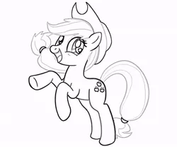 Size: 800x667 | Tagged: safe, derpibooru import, applejack, coloring page, lineart, official, solo