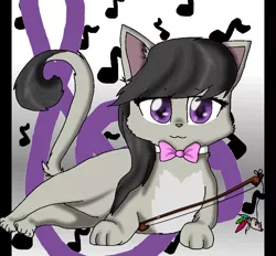 Size: 900x834 | Tagged: safe, artist:diamond--rose, derpibooru import, octavia melody, cat, catified, solo, species swap