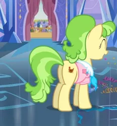 Size: 382x412 | Tagged: safe, derpibooru import, screencap, chickadee, ms. peachbottom, earth pony, pony, games ponies play, cropped, female, mare, plot