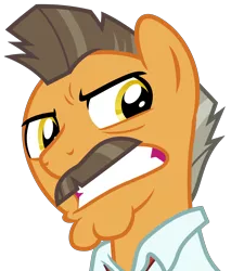 Size: 5950x7000 | Tagged: safe, artist:reginault, derpibooru import, buried lede, earth pony, pony, the saddle row review, .svg available, absurd resolution, bust, cleft chin, faic, j. jonah jameson, portrait, simple background, solo, transparent background, vector