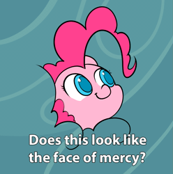 Size: 853x859 | Tagged: animated, artist:valcron, cloud, cropped, derpibooru import, edit, face of mercy, faic, pinkie being pinkie, pinkie physics, pinkie pie, pure unfiltered evil, safe, smiling, solo, vibrating