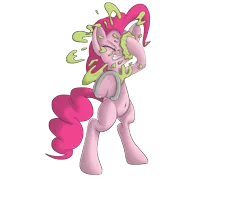 Size: 5000x4000 | Tagged: safe, artist:sloppyhooves, derpibooru import, pinkie pie, pony, belly button, bipedal, horseshoes, pinkie promise, solo