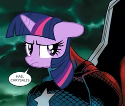 Size: 655x559 | Tagged: captain america, captain hydra, derpibooru import, hail hydra, marvel, safe, spoiler:comic, spoilers for another series, twilight sparkle