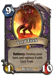 Size: 400x573 | Tagged: safe, derpibooru import, lord tirek, demon, card, crossover, hearthstone, legendary, trading card, trading card game, warlock