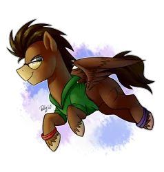 Size: 1900x2000 | Tagged: safe, artist:rubywave32, derpibooru import, oc, oc:bumper, unofficial characters only, pegasus, pony, clothes, shirt, simple background, solo, transparent background