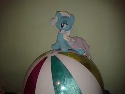 Size: 960x720 | Tagged: safe, artist:raindashesp, derpibooru import, trixie, pony, unicorn, beach ball, female, irl, mare, photo, plushie