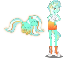 Size: 2988x2752 | Tagged: safe, artist:xebck, derpibooru import, lyra heartstrings, equestria girls, rainbow rocks, converse, human ponidox, ponied up, rainbow power, rainbow power-ified, self ponidox, simple background, transparent background, vector