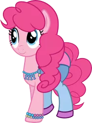 Size: 4489x6000 | Tagged: absurd resolution, alternate hairstyle, artist:skill:draw, artist:slb94, bracelet, cute, derpibooru import, diapinkes, katy perry, katy pie, necklace, pinkie pie, safe, simple background, solo, transparent background, vector