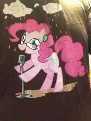 Size: 720x960 | Tagged: chocolate, chocolate rain, clothes, derpibooru import, food, merchandise, parody, pinkie pie, rain, safe, shirt, tay zonday